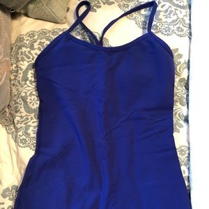 Lululemon Power Y size 6 royal blue